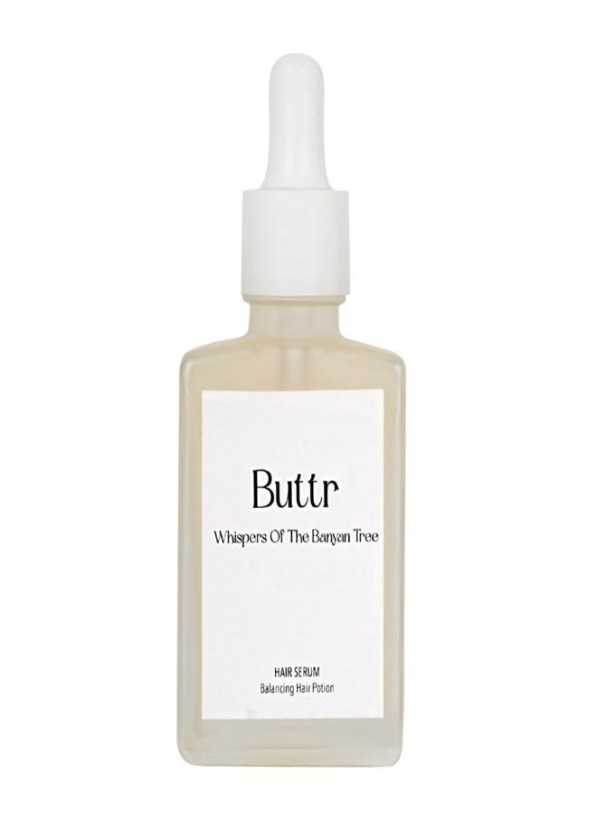 Buttr Balancing Hair Serum - Neem & Basil Extracts | Oil Control & Scalp Purifying Formula for Fresh, Healthy Hair | Non-Greasy, Lightweight - 30ml - Image 1