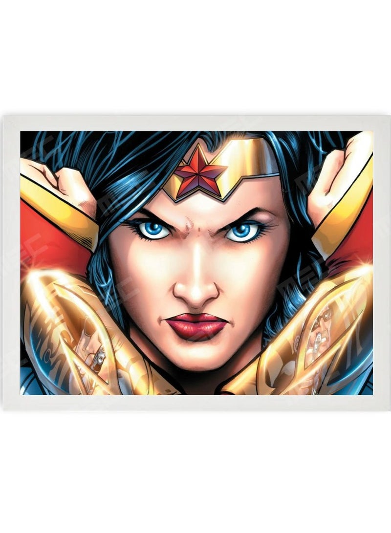 Wonder Women Design Poster Frame White 21X30 Cm  - Image 1