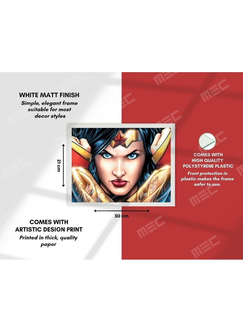 Wonder Women Design Poster Frame White 21X30 Cm  - Image 4