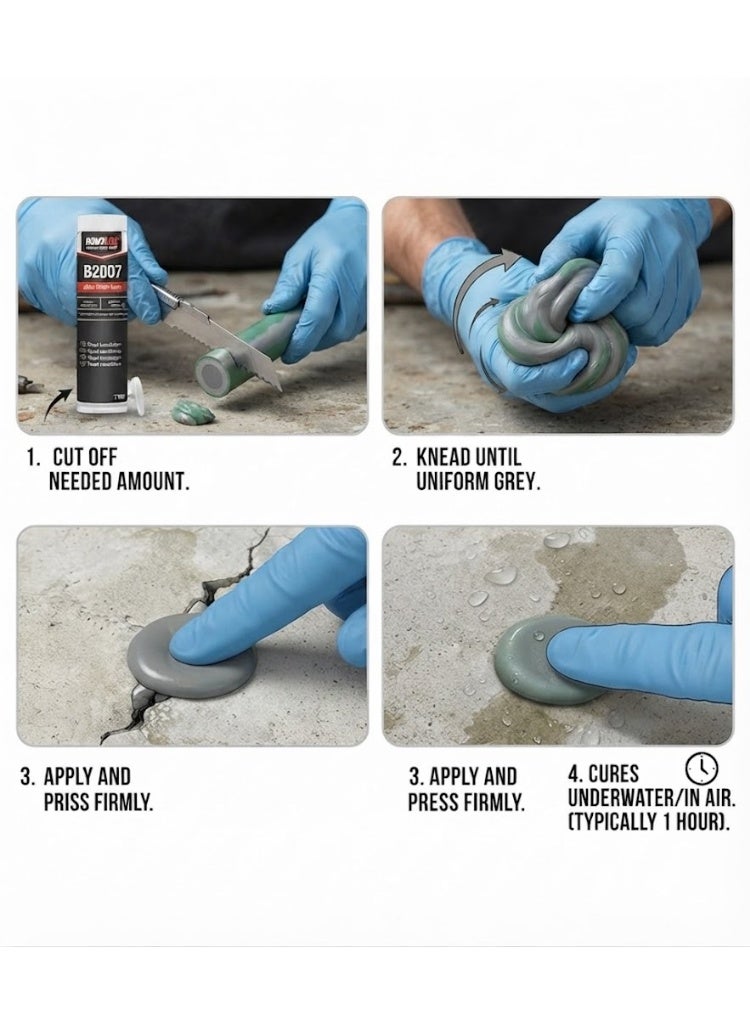Bondloc B2007 Aqua Epoxy Putty Stick for Repairs To Damp and Underwater (50g) - Image 3