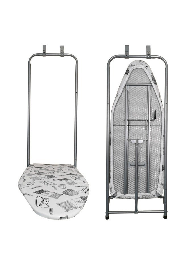 XiuWoo Over-The-Door Foldable Hanging Ironing Board for Laundry Room Organization, Small Spaces, Apartments & Dorms,Light Weight,Easy to Storage - Image 1