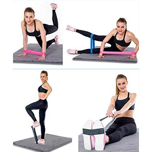 LAFILLETTE Natural Rubber Exercise Band, Stretch Band For Exercise, Legs, Gym, Workout, Pull Ups - Resistance Loop Bands For Fitness, Yoga, Physical Therapy, Home Exercise Training For Women, Men - Image 3