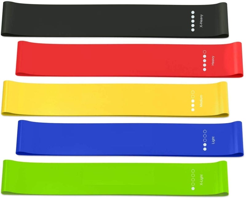 LAFILLETTE Natural Rubber Exercise Band, Stretch Band For Exercise, Legs, Gym, Workout, Pull Ups - Resistance Loop Bands For Fitness, Yoga, Physical Therapy, Home Exercise Training For Women, Men - Image 1