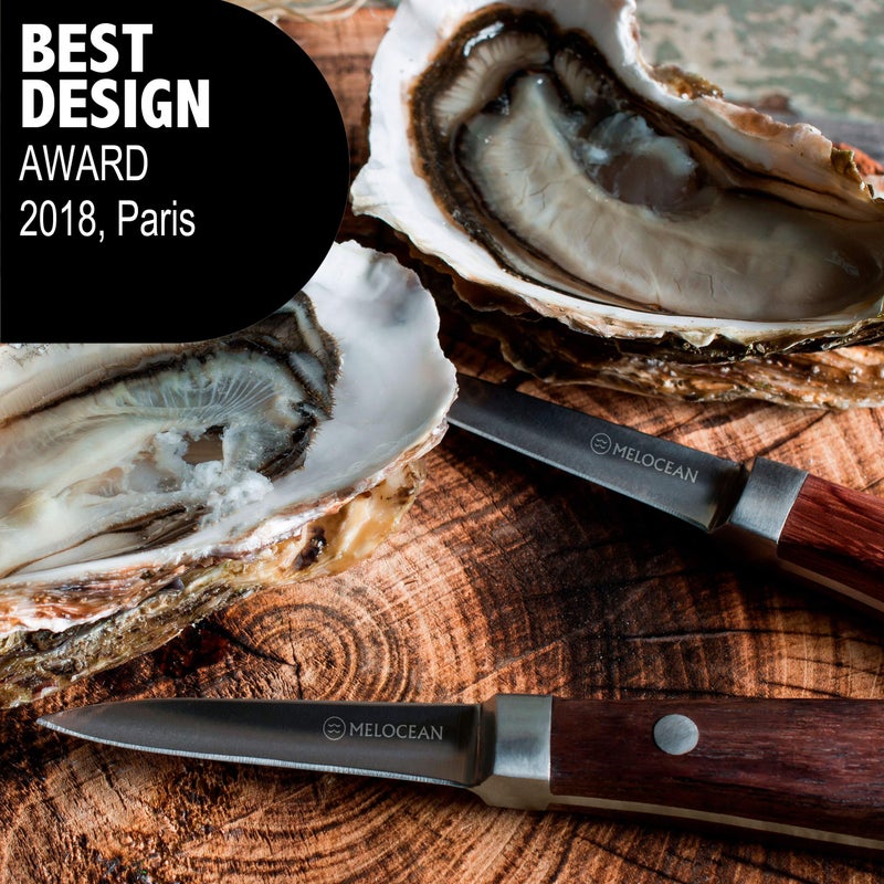 Melocean Oyster Shucking Knife Set of 2 - Professional Oyster Knife Shucker Clam Opener Kit in Lovely Box - Bonus Ebook and Brochure Included - Image 5