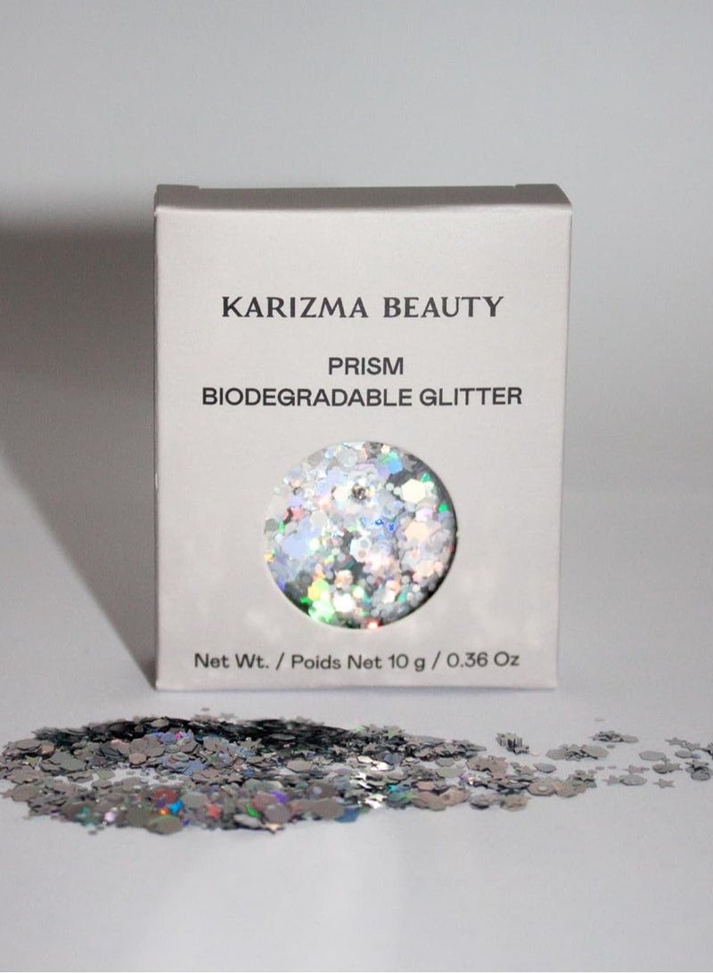 KARIZMA Prism Biodegradable Chunky Glitter // Karizma Beauty Bio Glitter Eco Glitter Face Glitter 10g  - Image 3