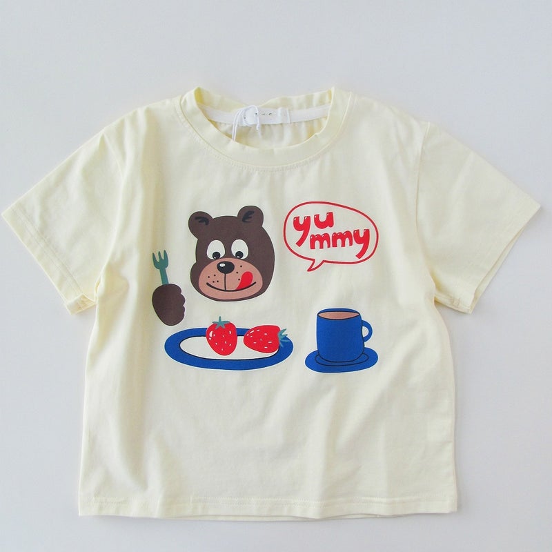 2025 Summer Children'S T-Shirt Cotton Soft Loose Cartoon Short-Sleeved Top Thin Sweat-Absorbent Breathable Boys And Girls - Image 1
