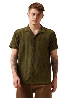 Dennis Lingo Button Down Plain Short Sleeve Shirt by Styli  - Image 2