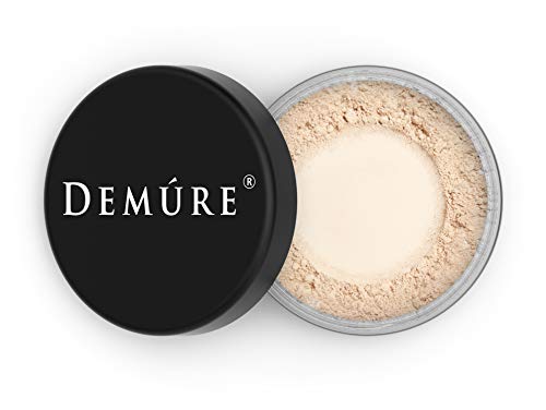 Demure Light Mineral Foundation Loose Face Powder Natural Makeup with Pure Crushed Minerals