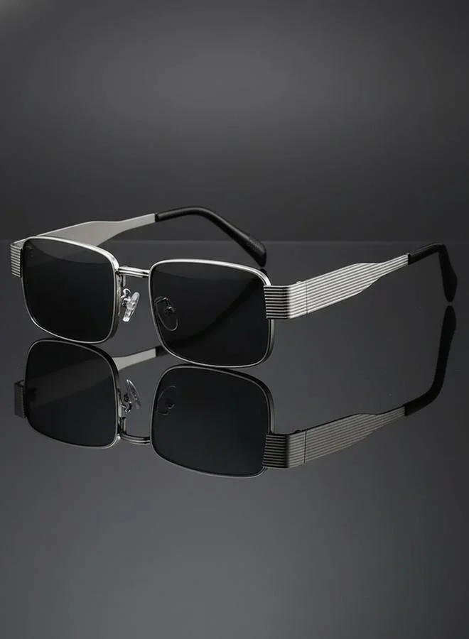 Take Two  Retro Rectangle Metal Sunglasses for Women | Best Price UAE