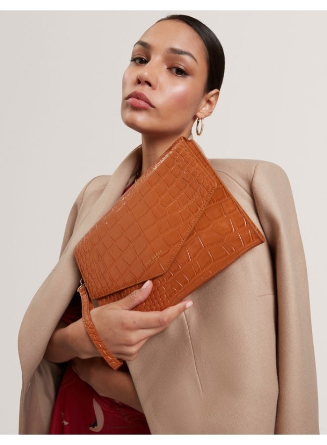 Ted Baker حقيبة ظرف بتأثير كروك - Image 2