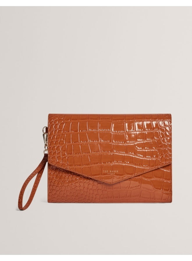 Ted Baker حقيبة ظرف بتأثير كروك - Image 1