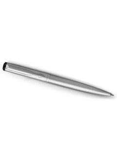 PARKER Vector Ballpoint Pen Stainless Steel With Chrome Trim Medium Point Blue Ink Gift Box  - Image 1