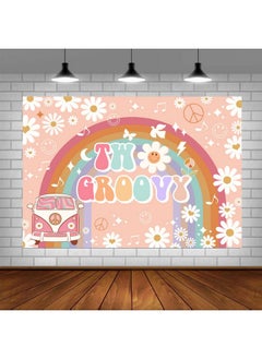 Two Groovy Birthday Party Backdrop Hippie 70'S Retro 10Th Birthday Background Girls 2 Years Old Party Cake Table Banner Supplies 5X3Ft - pzsku/ZD135A89CFAD1661C1605Z/45/_/1720088899/ca10eb9f-d57d-43a0-aa60-4caa6e5001c6