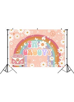 Two Groovy Birthday Party Backdrop Hippie 70'S Retro 10Th Birthday Background Girls 2 Years Old Party Cake Table Banner Supplies 5X3Ft - pzsku/ZD135A89CFAD1661C1605Z/45/_/1720088900/40738cad-1616-4c27-a970-3d4fc0394611