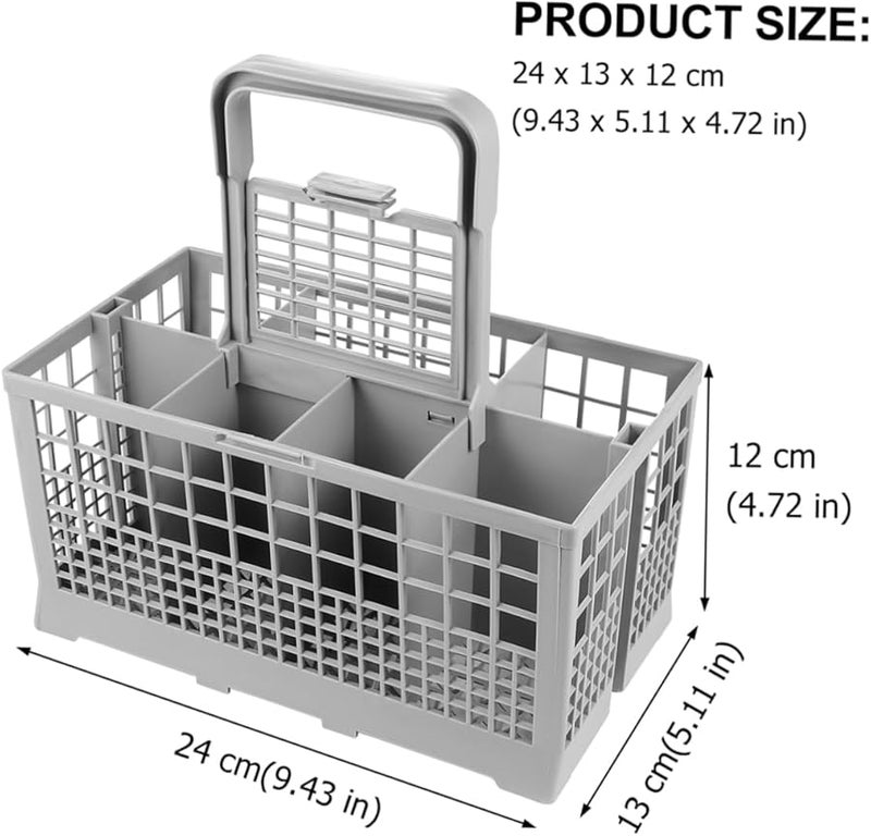 سلة أدوات المائدة لغسالة الصحون صندوق تخزين تصريف المطبخ مع مقبض منظّم - Image 5