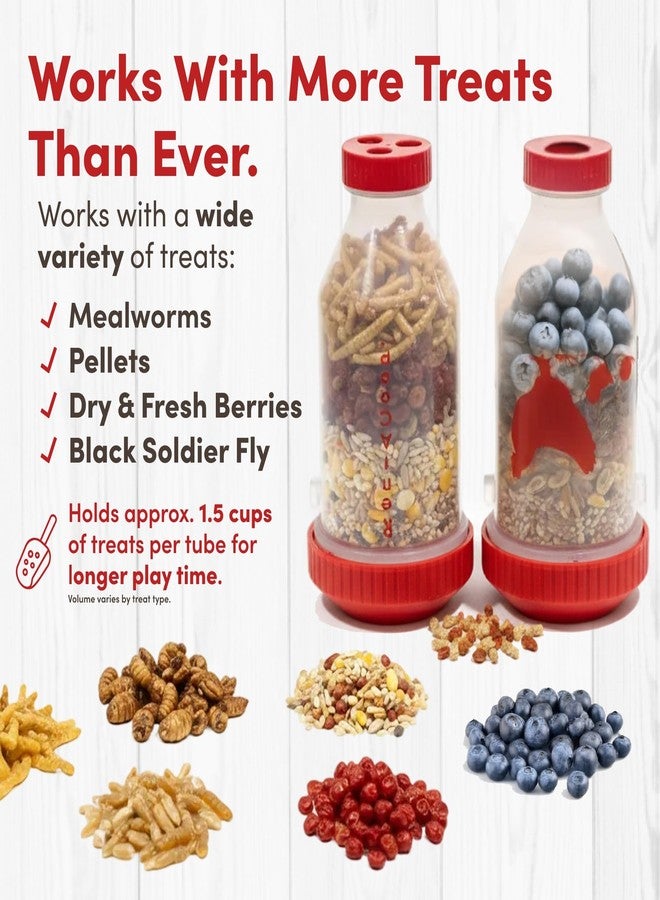 RentACoop Chicken Treat Dispenser – Multi-Treat Enrichment Toy and Boredom Buster for Chickens, Easy Top-Fill, Wall-Mounted Chicken Coop Accessory - Indoor/Outdoor - Image 5