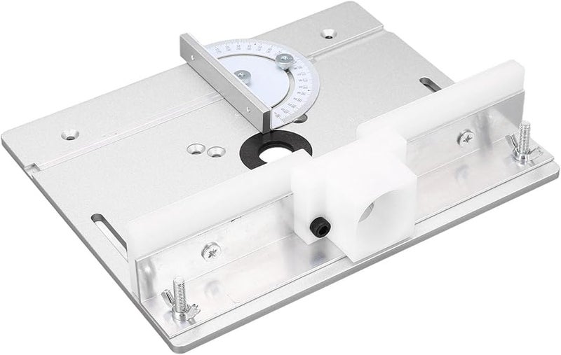 Silver Aluminum Router Flip Board Insert Base Plate For Woodworking Router Table Saw - Image 4