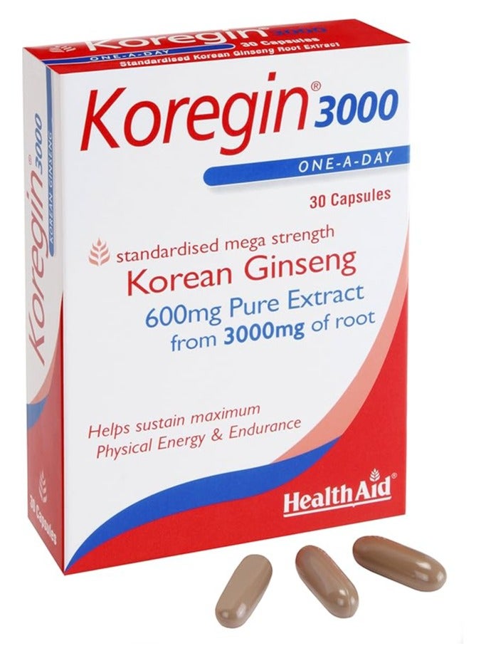 general HealthAid Koregin 3000mg Capsules (30 Capsules)