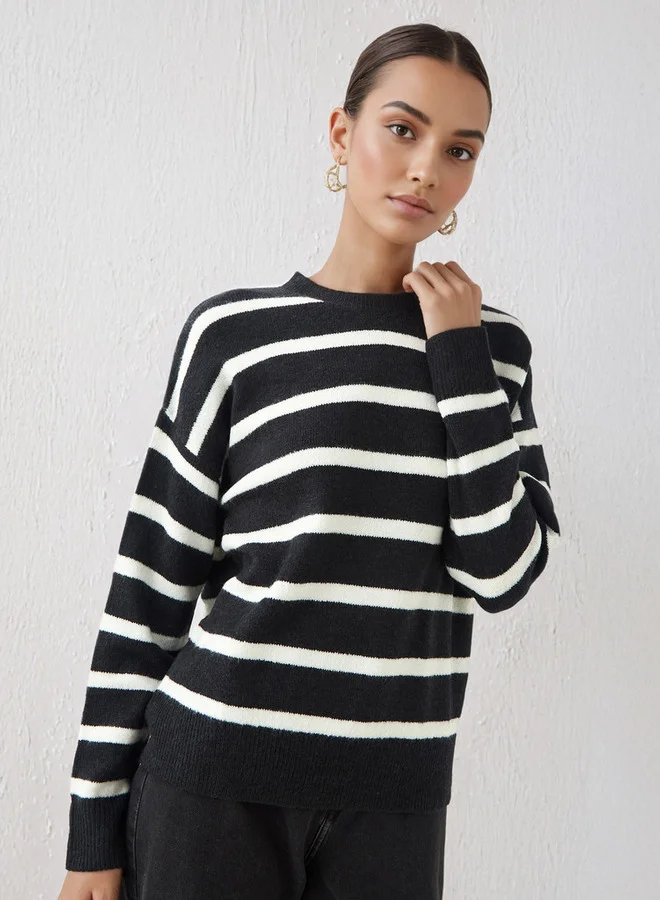 سبلاش فيڤ Striped Crew Neck Sweater