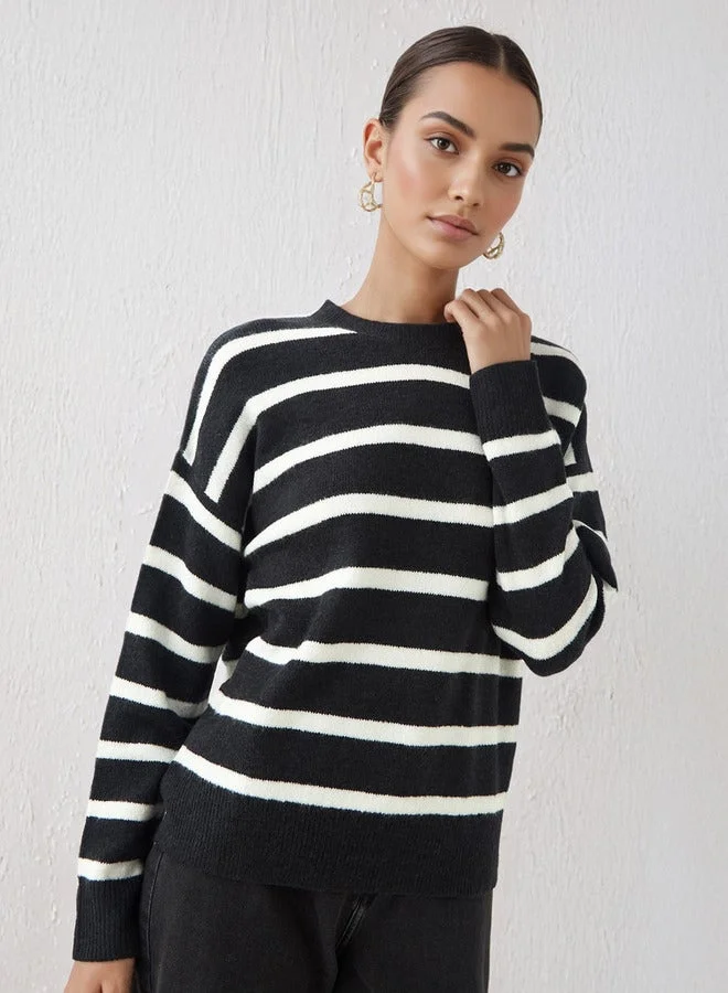 Splash FAV Striped Crew Neck Sweater