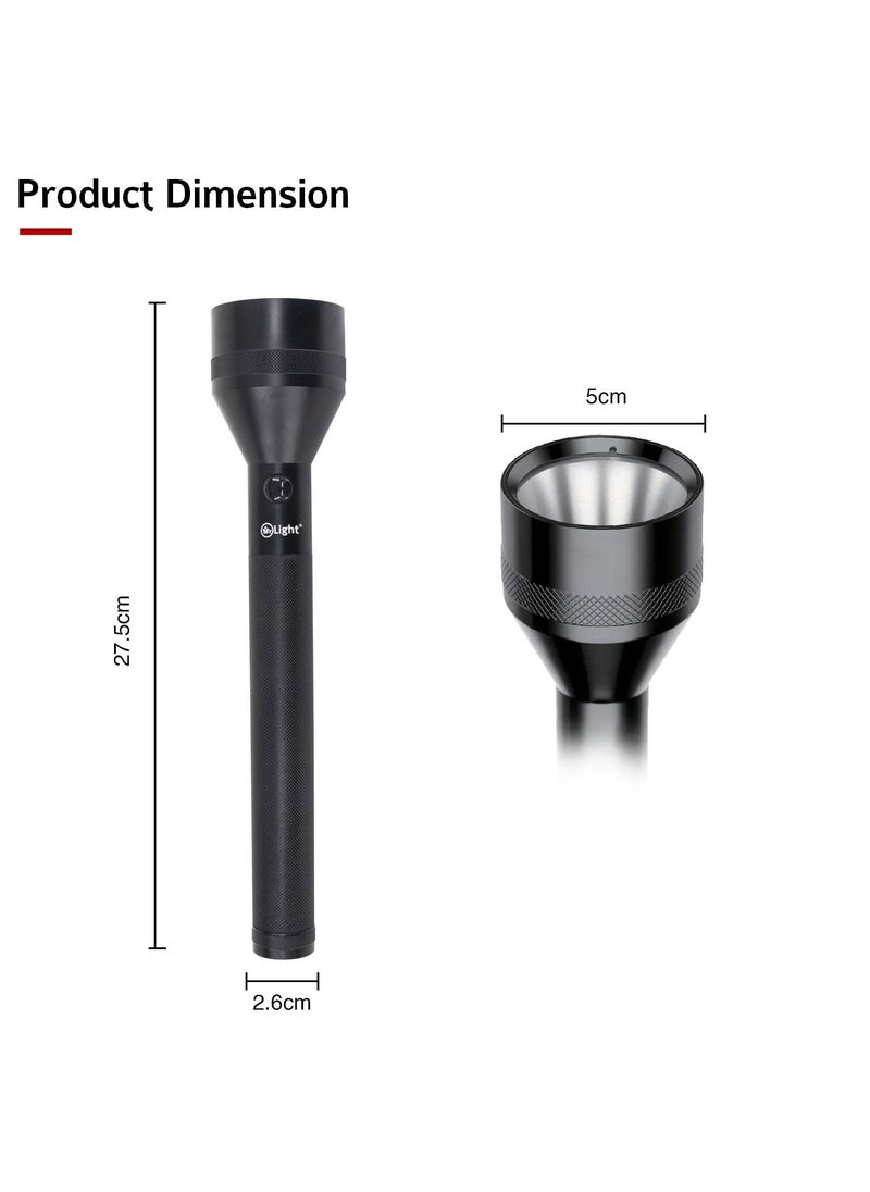 Super Bright Latest Cobra LED Rechargeable Flashlight Torch Ideal For Outdoor Activities Hiking And Camping USB Charging Function 4 Hours Run Time Coverage 3000 Meters