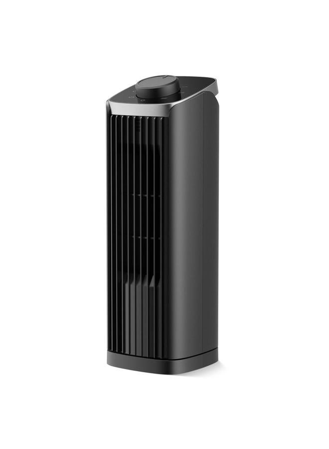 PNTCK Fan for Bedroom, 13" Tower Fan, 3 Speeds Max 23ft/s, 70° Oscillating Desk Fan, Bladeless Standing Fan, Portable Fans, 2025 New Cooling Fans for Office, Home - Image 1