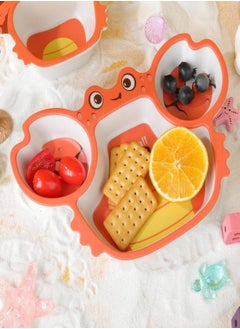 iMissiu 5 Pieces Dinnerware Set for Kids, Cartoon Plate Sets, Toddler Divided Plates Bowl Cup with Utensils  - Image 5