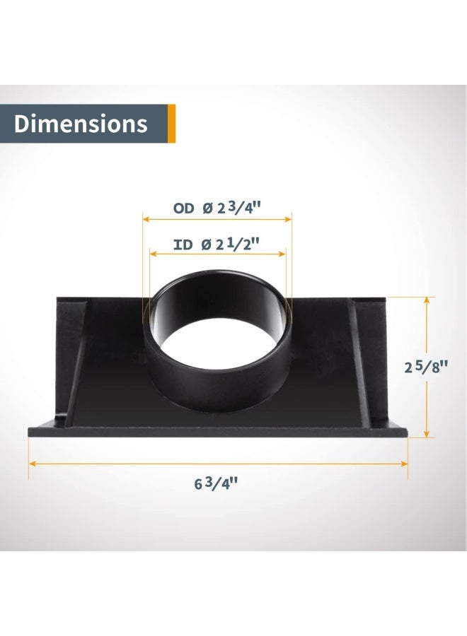 POWERTEC 70152 Router Table Dust Port   2.5 inch x 6.5 inch Dust Collection Adapter - Image 4