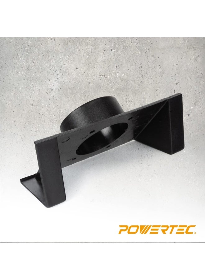 POWERTEC 70152 Router Table Dust Port   2.5 inch x 6.5 inch Dust Collection Adapter - Image 2
