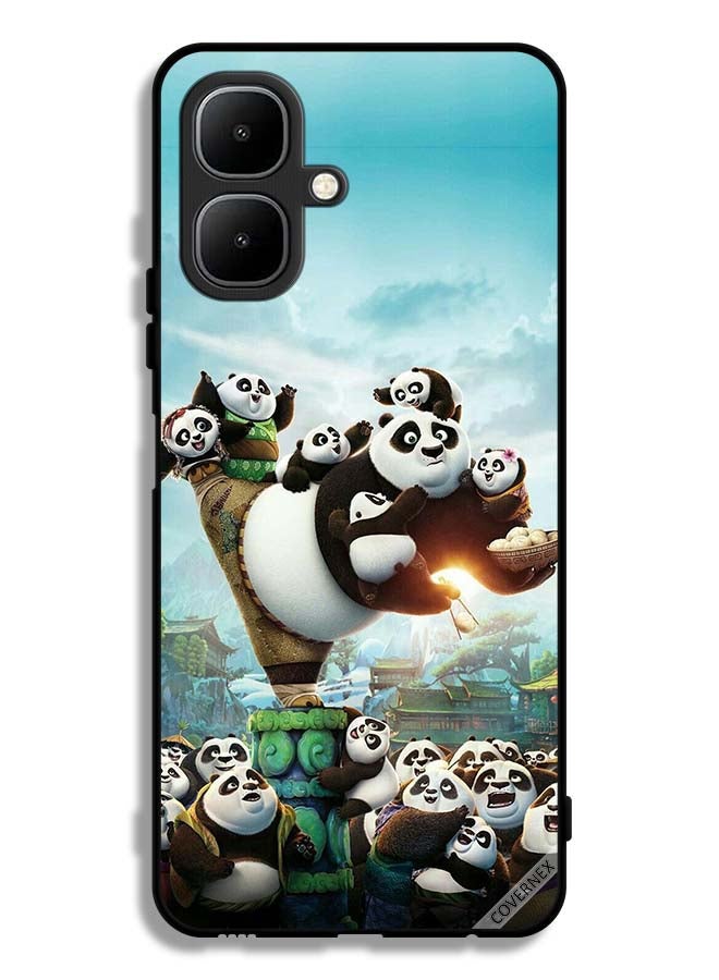 Covernex Infinix Smart 10 Protective Case Cover Panda & Babies