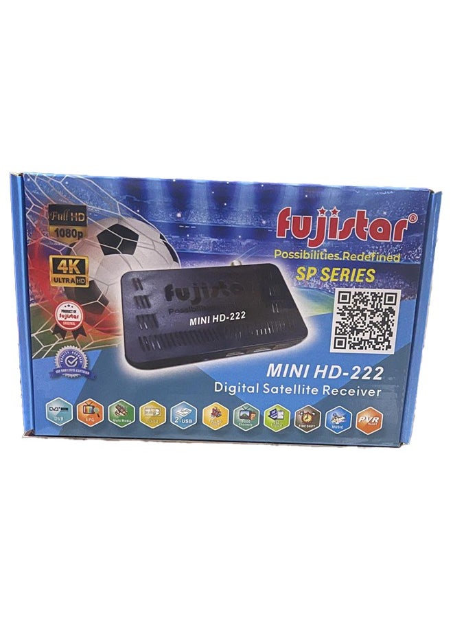 فوجي ستار جهاز استقبال الأقمار الصناعية الرقمي عالي الدقة Fujistar Mini HD-222 - عالي الوضوح ، وتصميم مضغوط  - Image 2