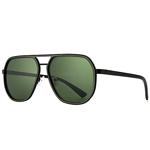 SUNGAIT Polygon Aviator Sunglasses for Men Polarized Trendy Square Sun Glasses Retro Pilot Shades UV Protection - Image 1