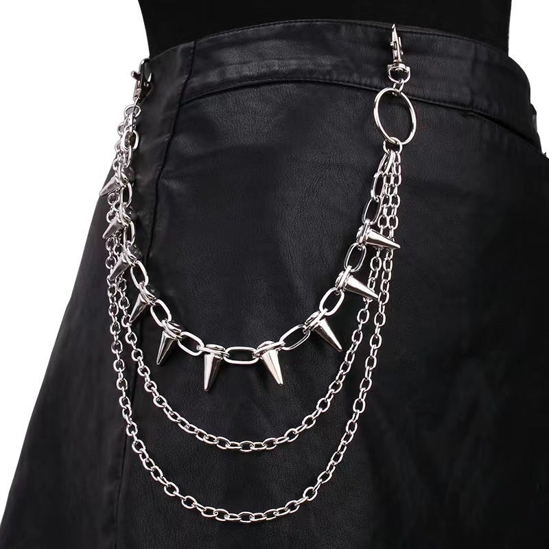 Punk Rock Spiked Pants Chain Pirates  - Image 2