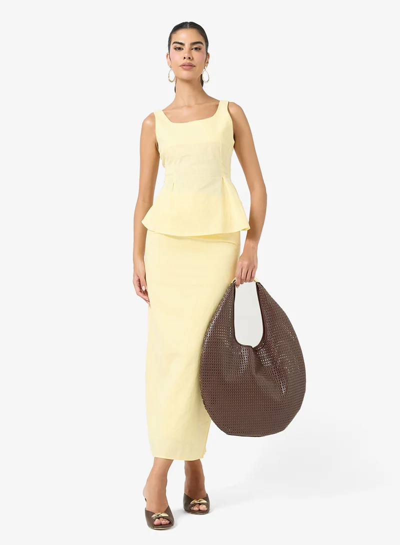 Ella  Peplum Top & Skirt Set for Women | Best Price UAE