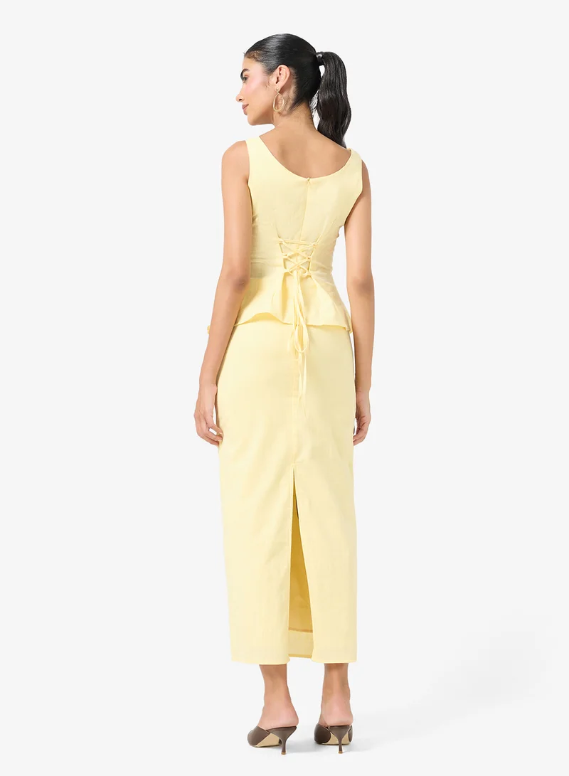 Ella  Peplum Top & Skirt Set for Women | Best Price UAE