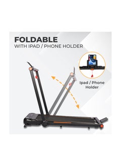 ENDLESS  ENDLESS Foldable Treadmill Walking Pad 3HP DC Motor, 1–14 km/h Speed, Remote & Bracelet Control, LED Display, Shock Absorption, iPad/Phone Holder, 100kg Max Load – Home Office Use  - Image 2