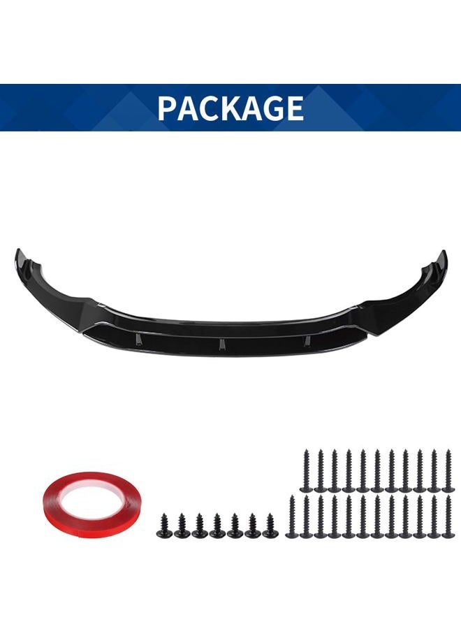 XPHAZZ Front Lip Compatible with BMW (2018-2021) X3 G01 (2019-2021) X4 G02 M40i M-Sport Model ABS Gloss Black Bumper Air Splitter - Image 4