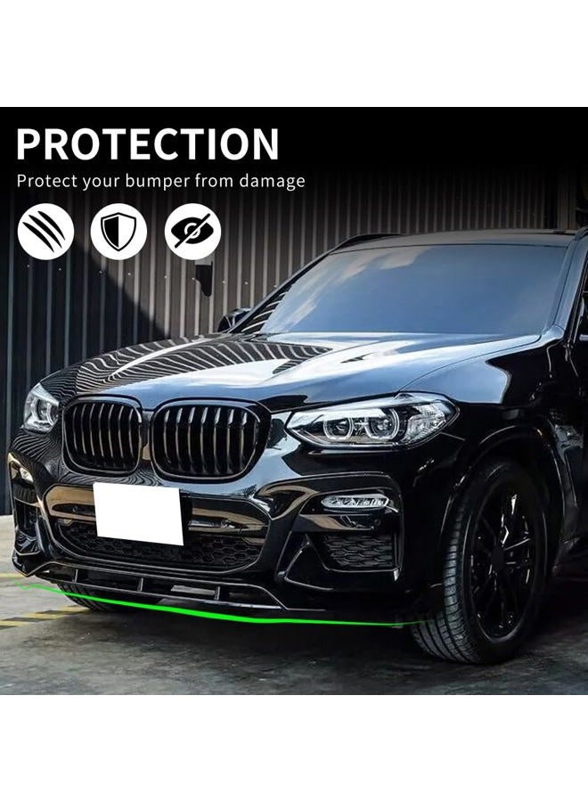 XPHAZZ Front Lip Compatible with BMW (2018-2021) X3 G01 (2019-2021) X4 G02 M40i M-Sport Model ABS Gloss Black Bumper Air Splitter - Image 3