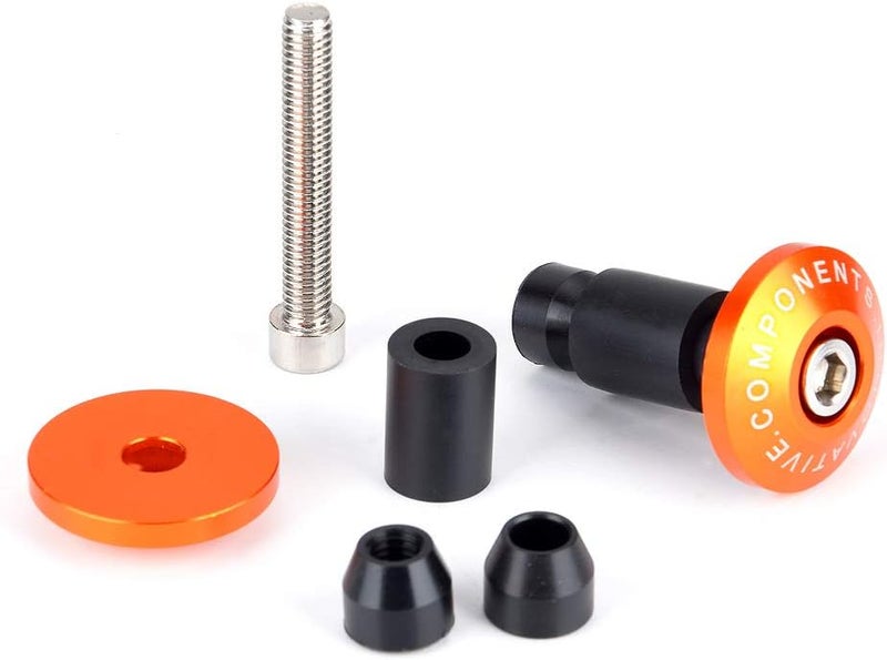 Goldfire Motorcycle 7/8'' Handle Bar End Weights Handlebar Grips Cap Anti Vibration Silder Plug Fits for Yamaha Kawasaki Dirt Bike (orange) - Image 3