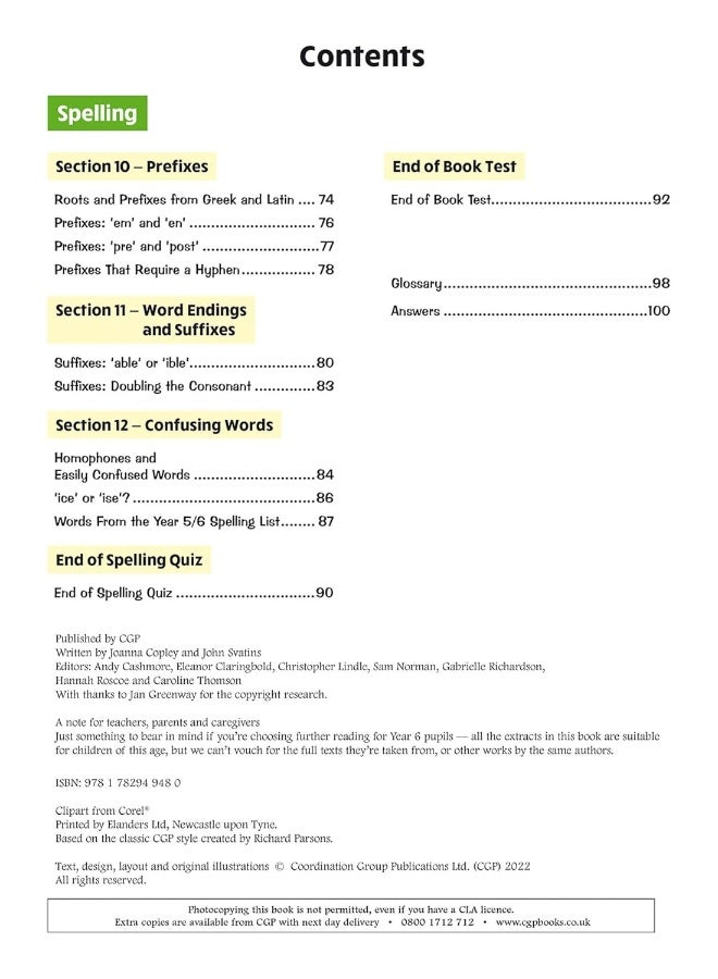 New KS2 English Year 6 Stretch Grammar, Punctuation & Spelling Targeted Question Book (w/Answers) - Image 4