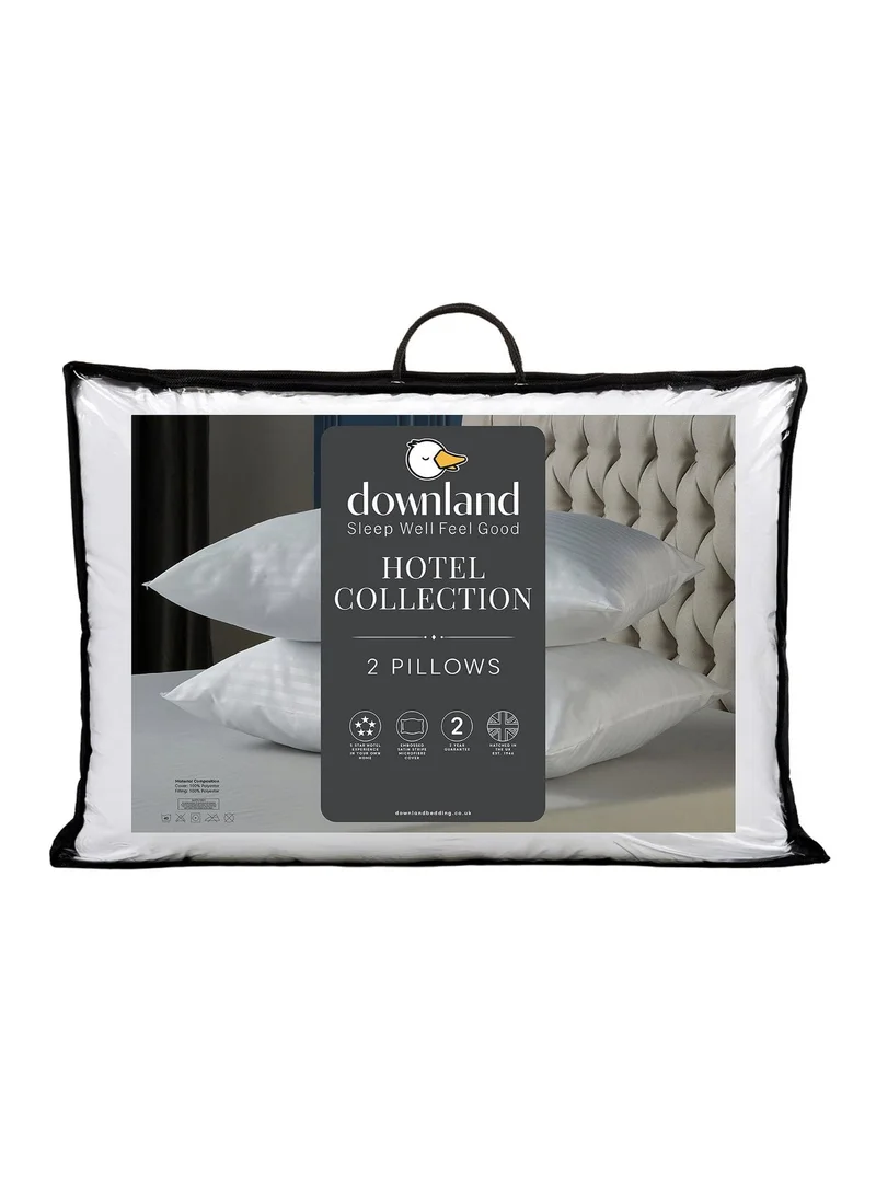 Matalan Downland White Hotel Collection Pillow Pair