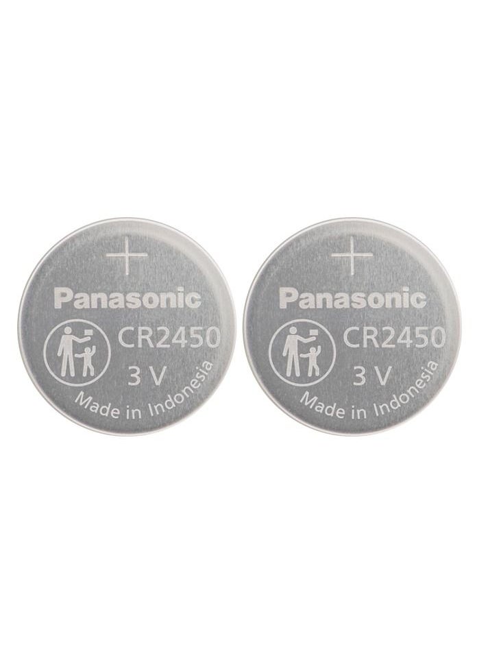 Panasonic Panasonic CR 2450 Lithium Coin Battery Pack of 2  - Image 1