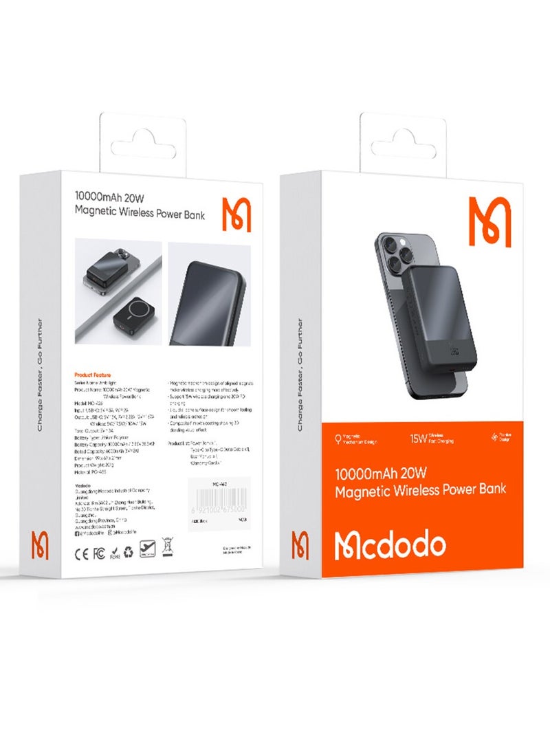 Mcdodo MC-4260 Ambilight Series 20W Magnetic Wireless Charging 10000MAH Power Bank - Image 2