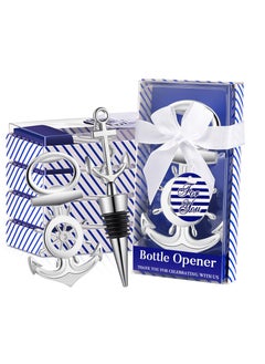 8PCS Anchor Bottle Stopper for Wine, Anchor Design Bottle Opener Wine Bottle Stopper Bottle Opener Nautical Anchor Bottle Stopper for Wedding Party Favors Holiday Birthday Souvenirs Guests
