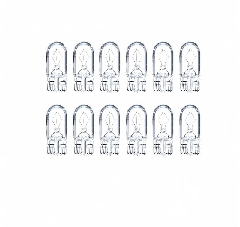 Kadiby 12 Pack 168 Bulb 194 168 W5W 14 Wedge Base 12V 5W Clear for Cars Landscape RV Camper T10 2825 Car Signal Replacement for 147 152 158 159 161 184 192 193 259 280 285 447 464 501 - Image 2