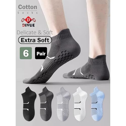 DIVUE Ankle Length Socks For Men And Women Free Size Pack of 6 | Made With Cotton Breathable, Anti Odour & Moisture Absorbent cotton unisex Cute Multicolor design (Multi Color) - Image 2