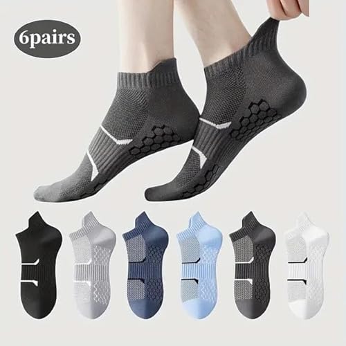 DIVUE Ankle Length Socks For Men And Women Free Size Pack of 6 | Made With Cotton Breathable, Anti Odour & Moisture Absorbent cotton unisex Cute Multicolor design (Multi Color) - Image 3