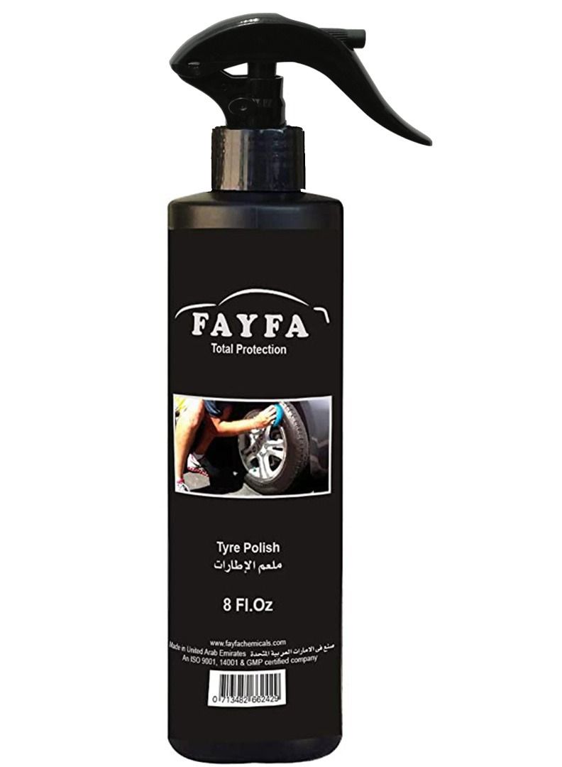 FAYFA Tyre Polish Spray 8 Fl.oz - Image 2