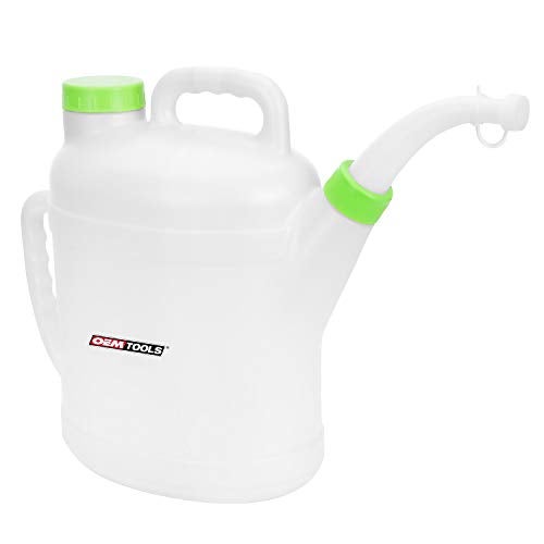 OEMTOOLS 87018 10Liter Oil Jug With Spout Automotive Fluid Container Translucent Motor Oil Dispenser With Spout Motor Oil Container Automotive Oil Pitcher