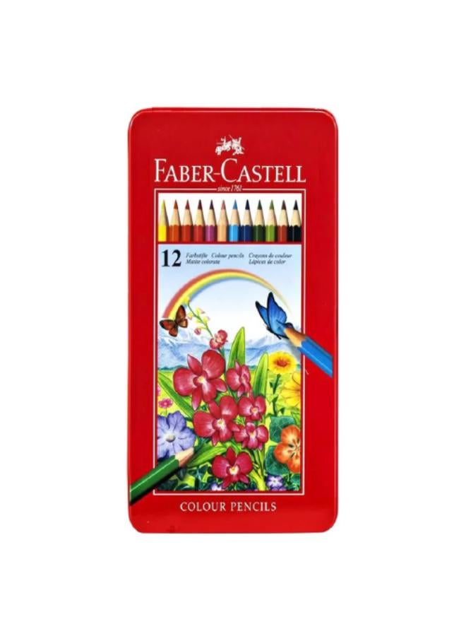 FABER-CASTELL FC Classic 12 Cls Flat Tin Case